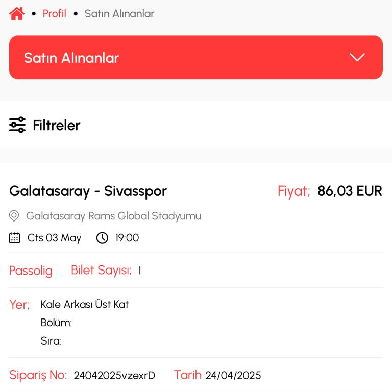 Satın Alınan Maç Biletleri Passolig Kartıma Yansıtılmadı, Mağdurum
