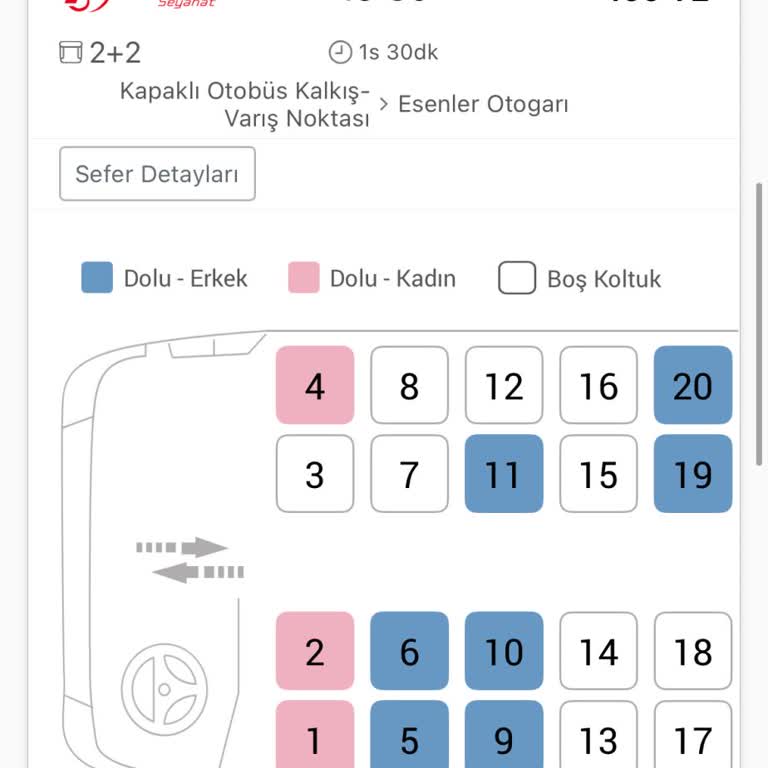 Otobüs Koltuk Numarası Ve Personel Davranışı Mağduriyeti