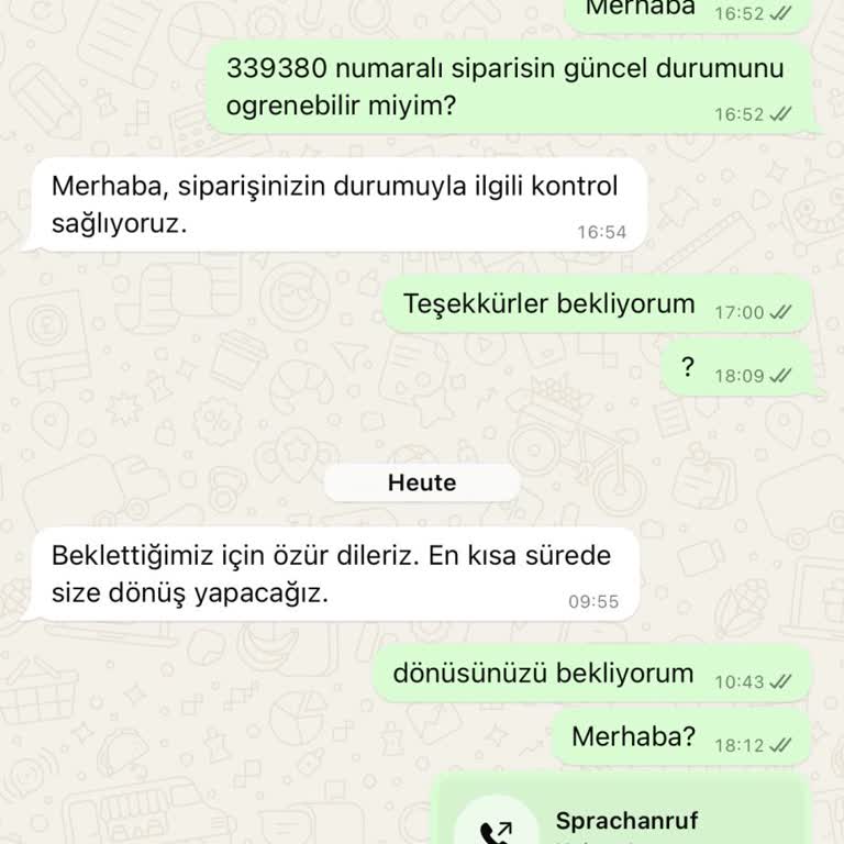 Siparişimin Teslim Edilmemesi Ve İletişim Sorunları