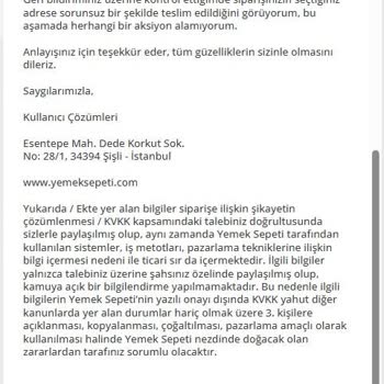 Teslim Edilmeyen Sipariş İçin Mağduriyet Ve İade Talebi