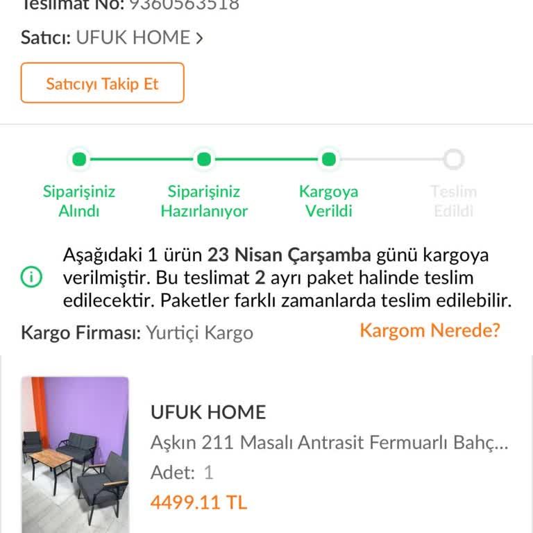 Siparişin Kargoya Verilmemesi Ve Para İadesi Sorunu