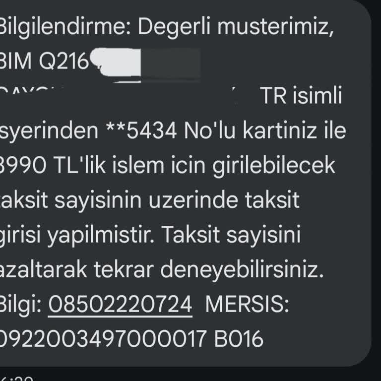 VakıfBank World Kart İle BİM Alışverişinde Taksit Vaadi Yerine Getirilmiyor