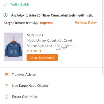 Yanlış Beden Gönderimi Nedeniyle Mağduriyet Yaşadım