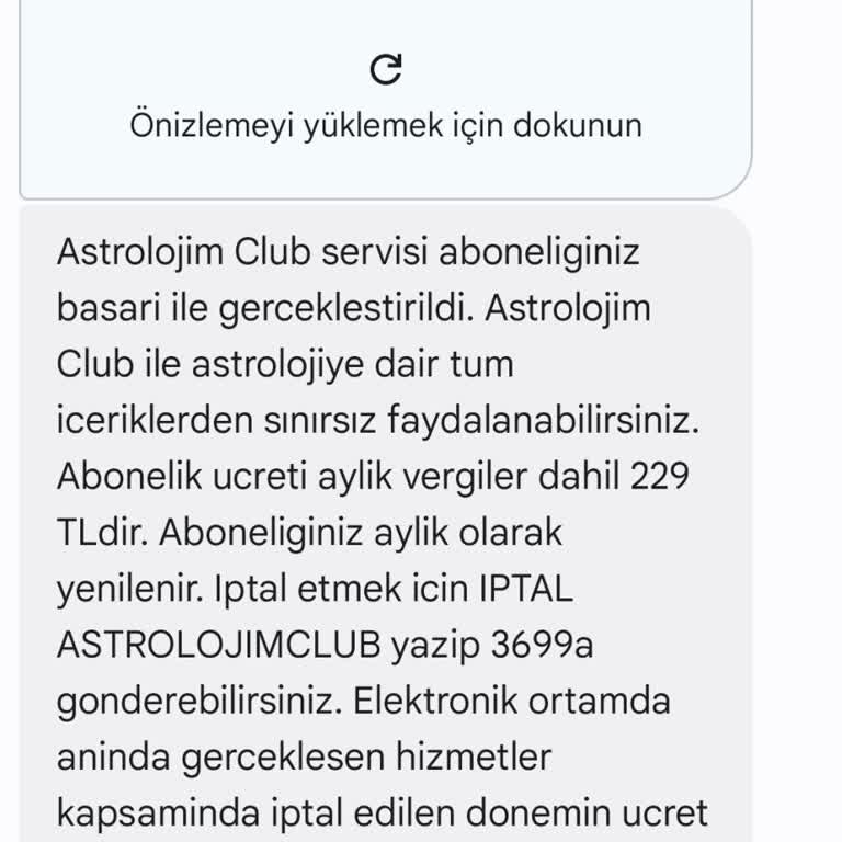 Habersiz Astroloji Servisi Üyeliği Ve Haksız Ücret