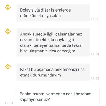 Binance TR Hesabım İzinsiz Kapatıldı Paramı Çekemiyorum