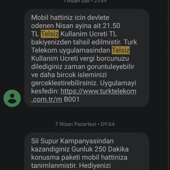 Kullanmadığım Paket İçin Haksız Fatura Ücreti Talebi
