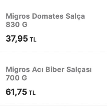 Migros Acı Biber Salçasında Yoğun Kum Taneleriyle Karşılaştım