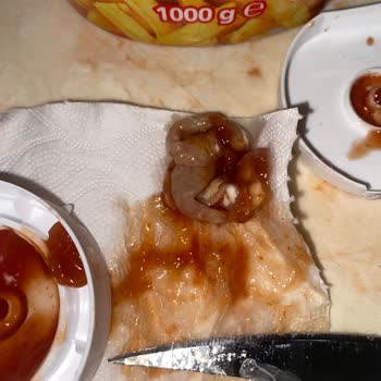 Ketçap Şişesinin İçinden Çıkan Bilinmeyen Madde Şaşkınlığı