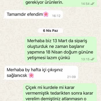 Kızımın Doğum Günü İçin Verilen Siparişte İletişimsizlik Ve Kötü Hizmet Deneyimi