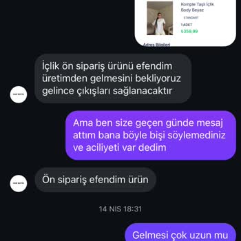 Sipariş Gecikmesi Ve İade Sorunu Yaşıyorum