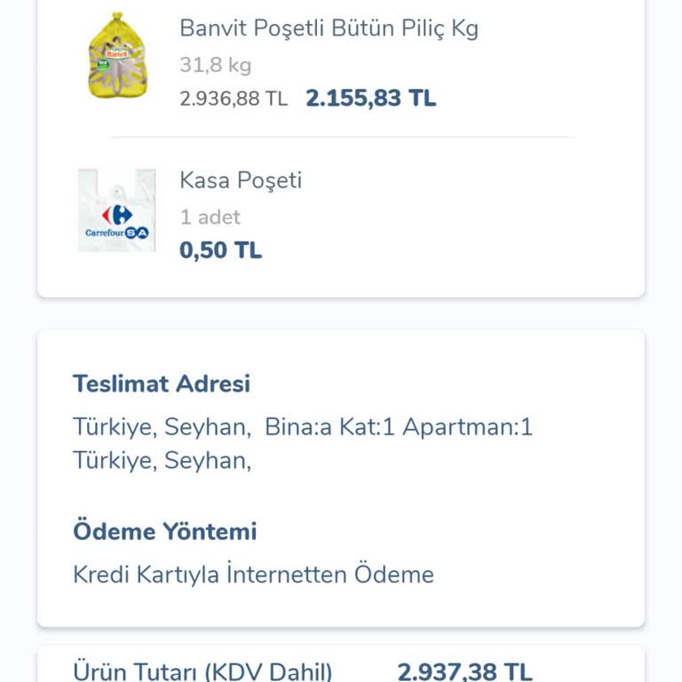 Carrefour Siparişi Son Anda Teslim Edilmedi, Öğrencilerimize Yemek Veremedik