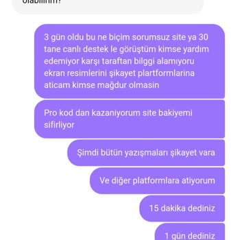 Kazandığım Bakiyenin Anında Sıfırlanması Ve Destek Sürecindeki Belirsizlik