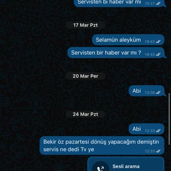 Onvo Televizyonumun Ekranındaki Sorun İçin Servisten Dönüş Alamıyorum
