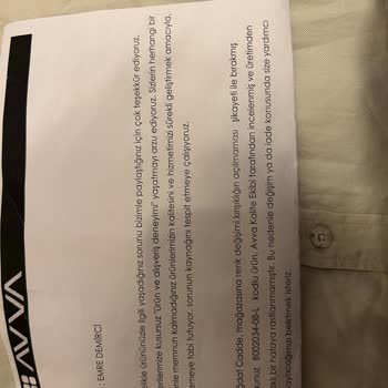 Aldığım Gömlek Ütü Tutmuyor, Değişim Talebim Reddedildi