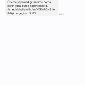 Kapatılan Vodafone Hattıma Borç Gelmeye Devam Ediyor