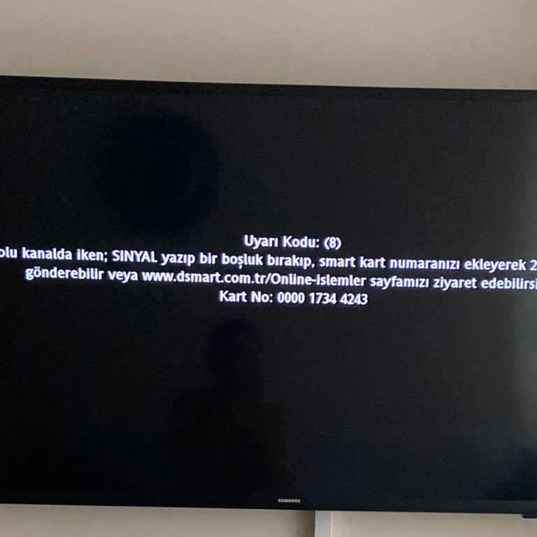 D-Smart Ücretli Uydu Alıcımda Sinyal Kesildi Ulusal Kanalları İzleyemiyorum