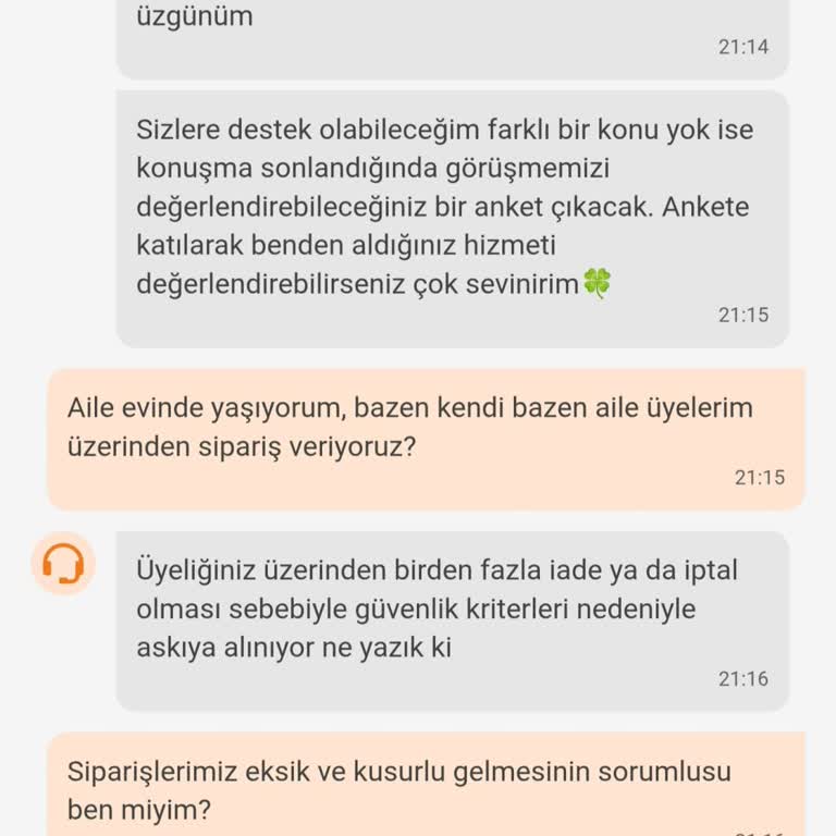 Hesabım Kusurlu Siparişler Yüzünden Haksız Yere Askıya Alındı