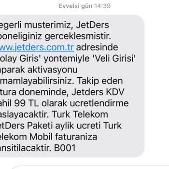 Deprem Anında Onayım Olmadan Jetders Aboneliği Ve Haksız Fatura Ücreti