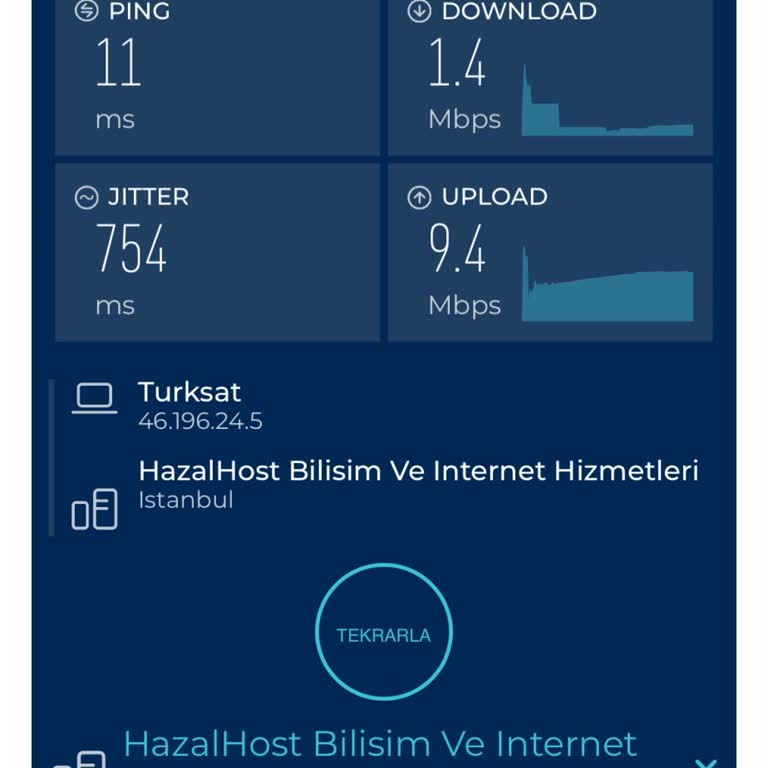 Sürekli Düşen Hız Ve Zayıf Çekim Kalitesi Nedeniyle İnternet Hizmetinden Memnun Değilim
