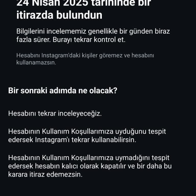 Haksız Yere Kapatılan Instagram Hesabım İçin Acil Destek Talep Ediyorum