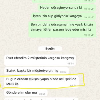 Yanlış Ürün Gönderimi Ve İade Sürecinde Yaşanan Mağduriyet