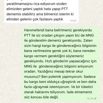 Yanlış Ürün Gönderimi Ve İade Sürecinde Yaşanan Mağduriyet