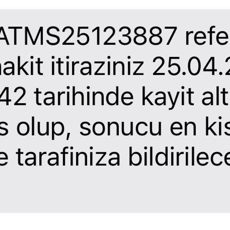 ATM'nin Paramı Yutması Nedeniyle Mağduriyet Ve İletişim Sorunu