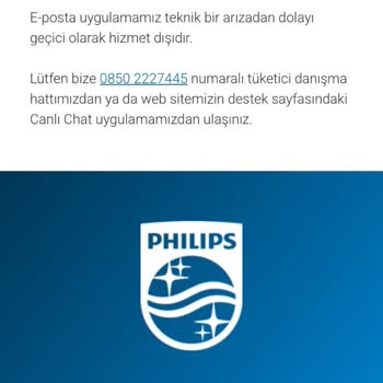 Philips'in Resmi Sitesindeki Sahte Numara Ve Korsan Servis Mağduriyeti