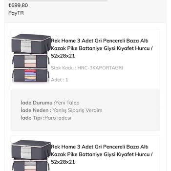 Sipariş İptaline Rağmen Kargo Gönderildi İade Sürecinde İletişim Sağlanamıyor