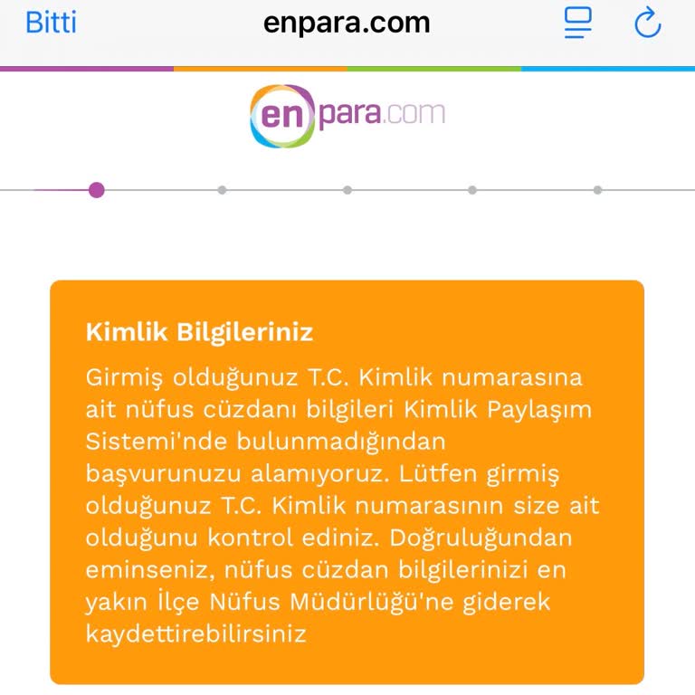 Enpara Hesabı Açma Sürecinde Yaşanan Çözülmeyen Sorun