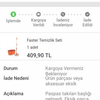 Koçtaş İade Sürecinde Eksik Parça Ve Paramın İadesi Yapılmadı