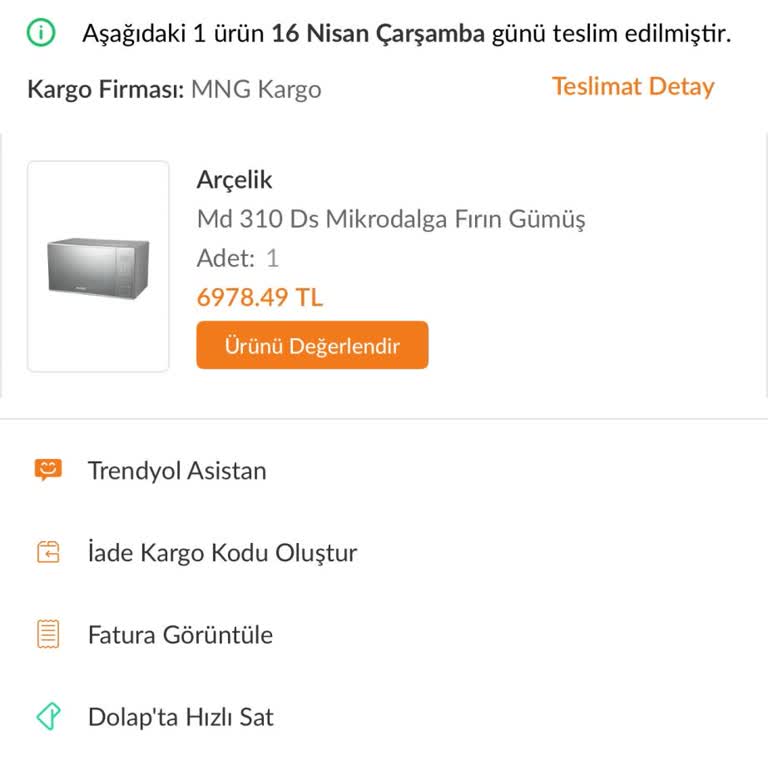 Teslim Edilmeyen Ürün Ve Trendyol'un Sorumluluk Almaması