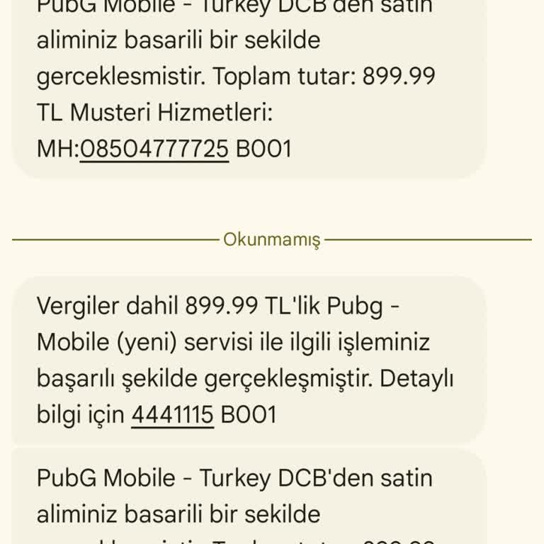 Bilgim Dışında PUBG Mobile Satın Alımı Ve Faturama Ekstra Ücret Yansıtıldı