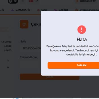 Bycasino Deneme Bonusu Ve Çekim İşlemlerinde Yaşanan Sorunlar