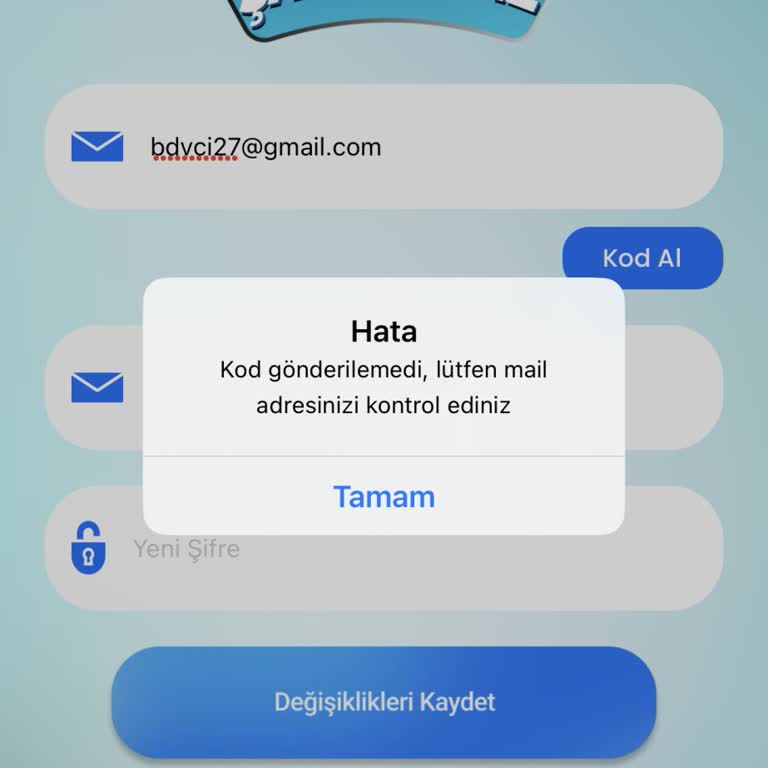 Şahinbey'iz Uygulamasında Şifre Sıfırlama Ve Giriş Sorunu