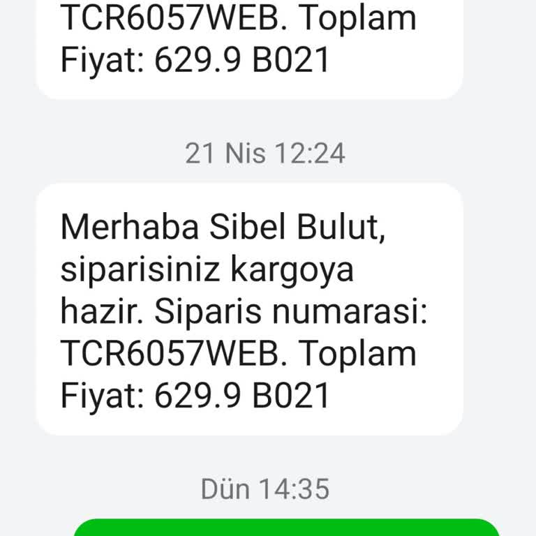 Sipariş Verilen Çantanın Gönderilmemesi Ve İletişimsizlik