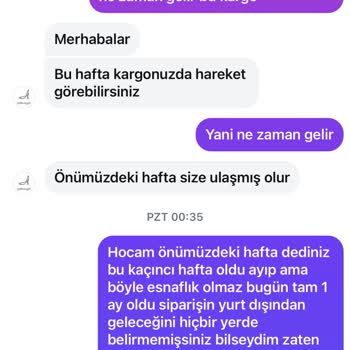 Siparişim Zamanında Teslim Edilmedi, İletişim Kurulamıyor