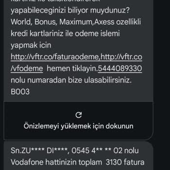 Vodafone Tarafından Gelen Rahatsız Edici Aramalar