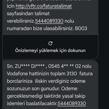 Vodafone Tarafından Gelen Rahatsız Edici Aramalar