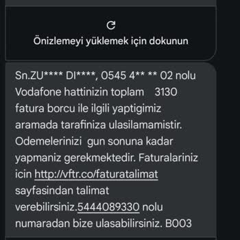Vodafone Tarafından Gelen Rahatsız Edici Aramalar