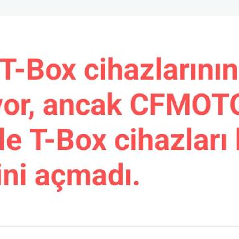 CFMOTO NK 250 Modelinde TBOX Bağlantı Sorunu Ve Destek Eksikliği