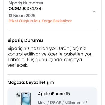 İptal Edilmeyen Sipariş Ve Geciken Para İadesi Mağduriyeti