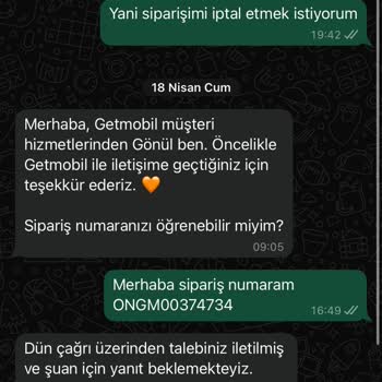 İptal Edilmeyen Sipariş Ve Geciken Para İadesi Mağduriyeti