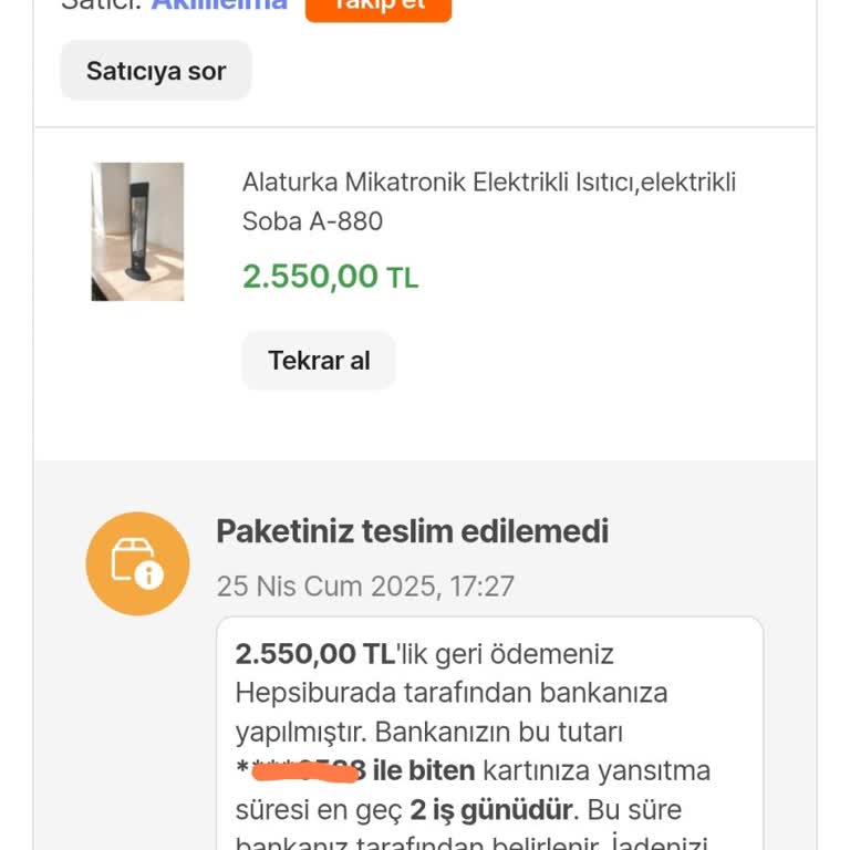 Teslim Edilmeyen Kargo Ve Bilgilendirme Eksikliği Yaşadım