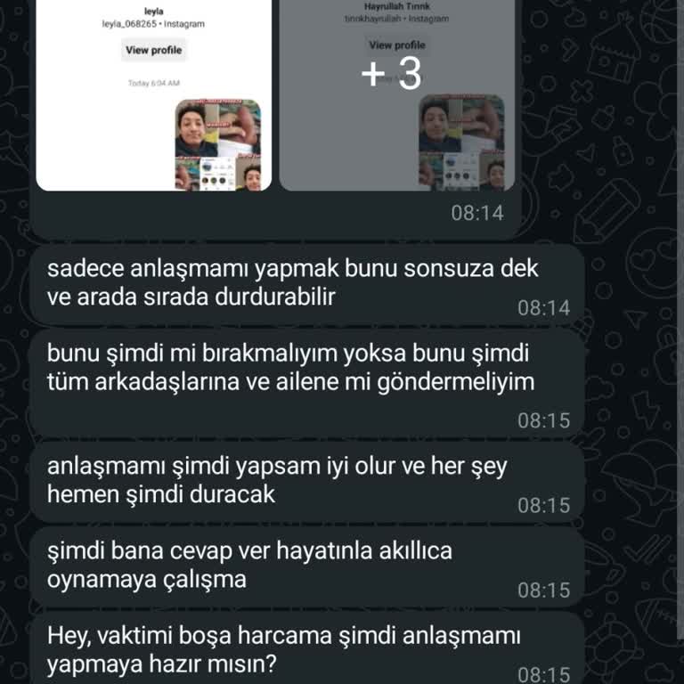Yabancı Numaradan Gelen Şantaj Ve Tehdit Mesajıyla Mağdur Edildim