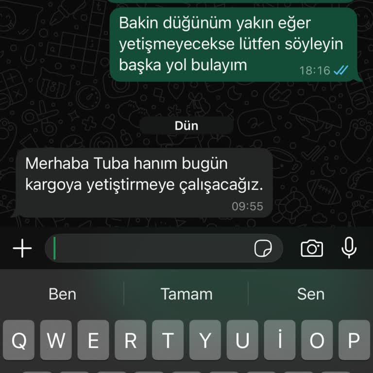 Düğün Öncesi Sipariş Gecikmesi Ve İletişim Sorunu