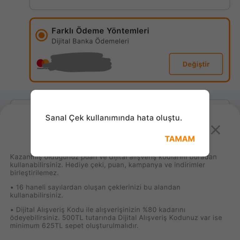 Migros Sanal Markette Pluxee Kodu Kullanılamıyor 3000 Lira Mağduriyeti
