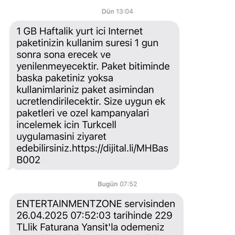 Bilgim Dışında Entertainment Zone Üyeliği Ve 229 TL Haksız Kesinti