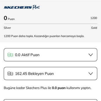 Skechers Plus Puanlarım Gerekçesiz Şekilde Silindi