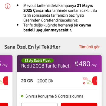 Tarife Yenilemede Yetersiz Paket Ve Yüksek Fiyat Sorunu